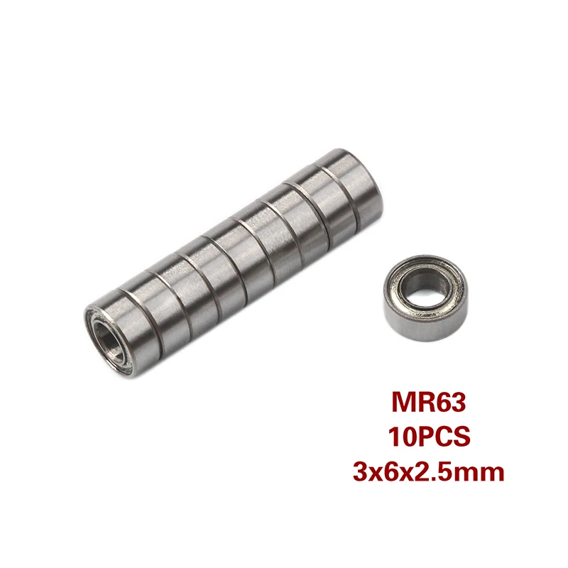 10 шт. MR52 ZZ MR62ZZ MR63ZZ MR74ZZ MR84ZZ MR85ZZ MR106ZZ MR126ZZ мини Подшипники 2x5x2,5 2x6x2,5 3x6x2,5 4x7x2,5 мм 4x8x3 мм