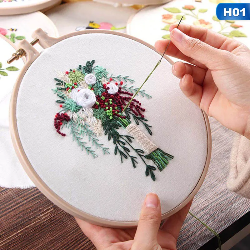 Европа DIY ленты цветы Набор для вышивки для начинающих наборы для рукоделия вышивка крестом серии искусство ремесла швейный Декор