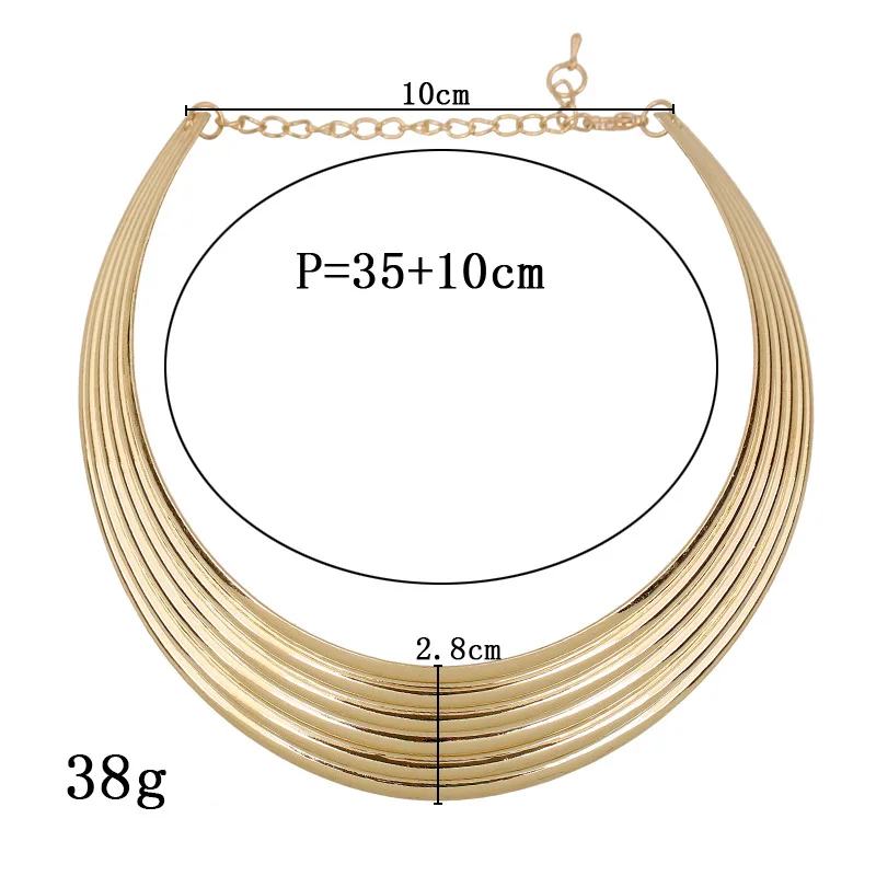 Женское колье чокер LZHLQ массивное металлическое ожерелье в стиле панк с