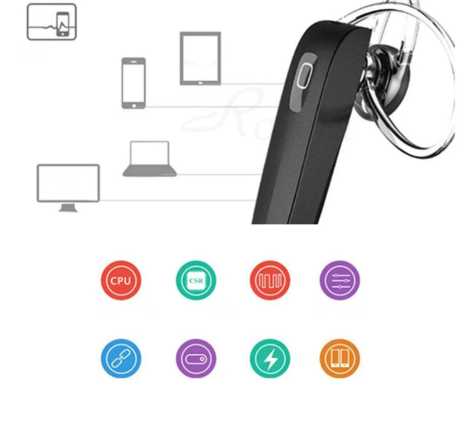 Новые бизнес стерео bluetooth наушники Hands Free с микрофоном беспроводная гарнитура с наушниками для iPhone xiaomi samsung универсальные