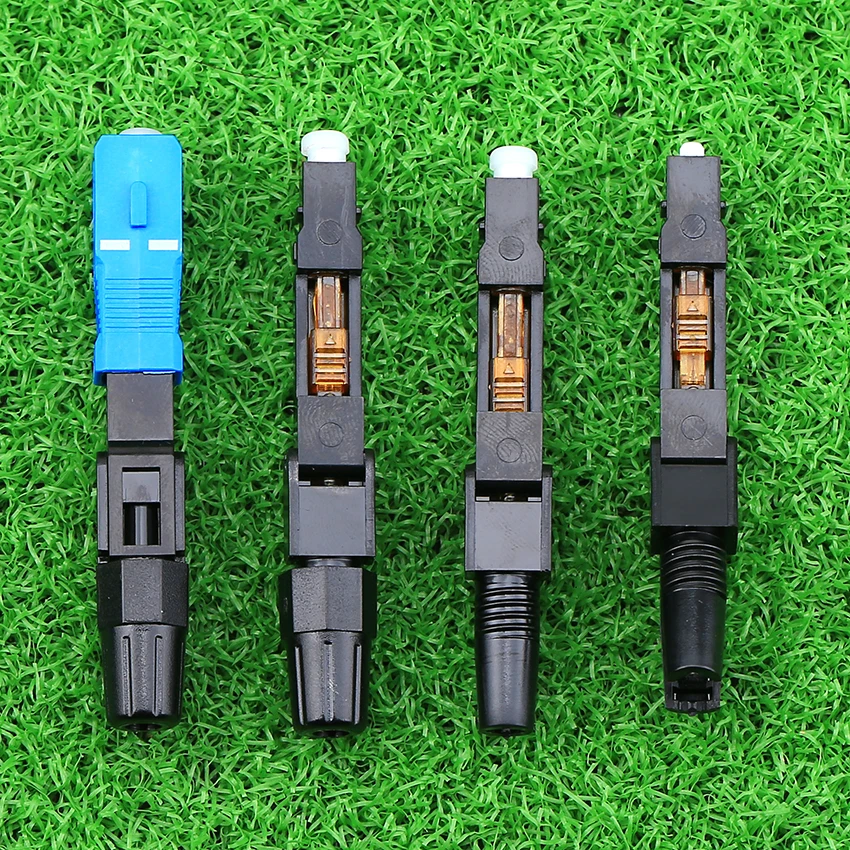 KELUSHI 100 шт./SC UPC оптоволоконный быстрый разъем FTTH SC Одномодовый разъем|fast connector|ftth
