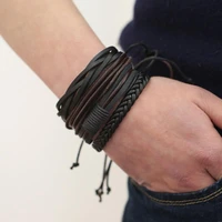 hot bracelets bangles mens leather bracelets pulseira masculina jewelry charm bileklik pulseiras boyfriend girlfriend gift