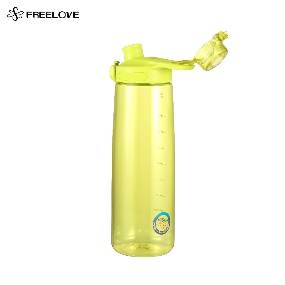 FREELOVE двойной замок спортивный держатель FDA пластиковые бутылки для воды большая