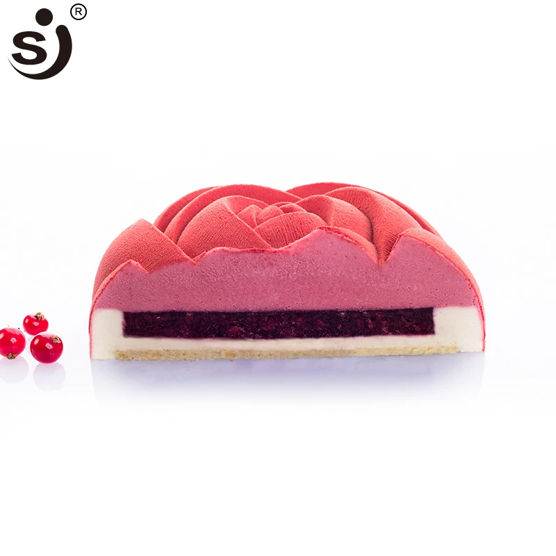 SJ Новая роза выпечки сковородка силиконовые формы &quotсделай сам&quot размер