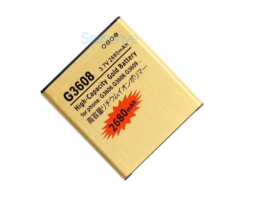 Seasonye 2680mAh EB-BG360CBC Золотая запасная батарея для Samsung Galaxy Core Prime G360 G3608 G3606 G3609