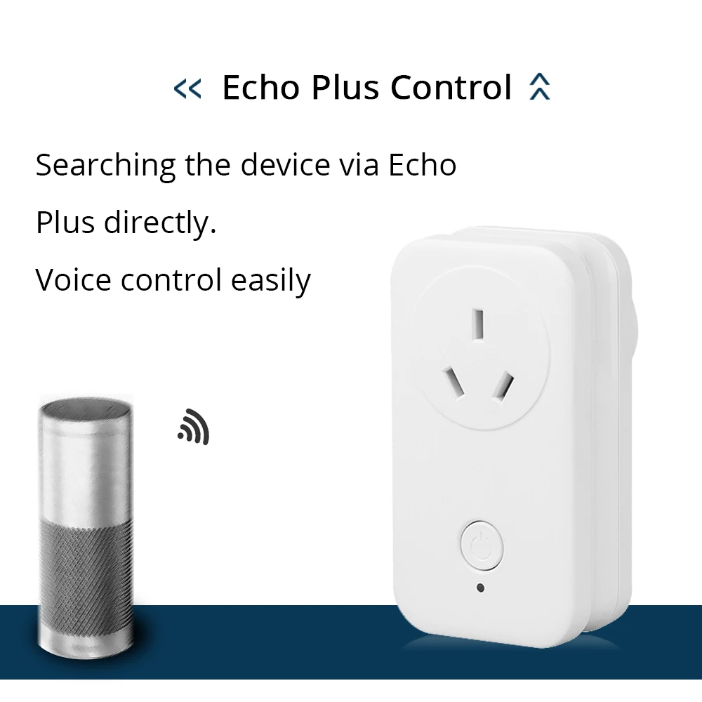 Розетка для телефона AU SamrtThings Android IOS Дистанционное приложение Echo Plus Беспроводная