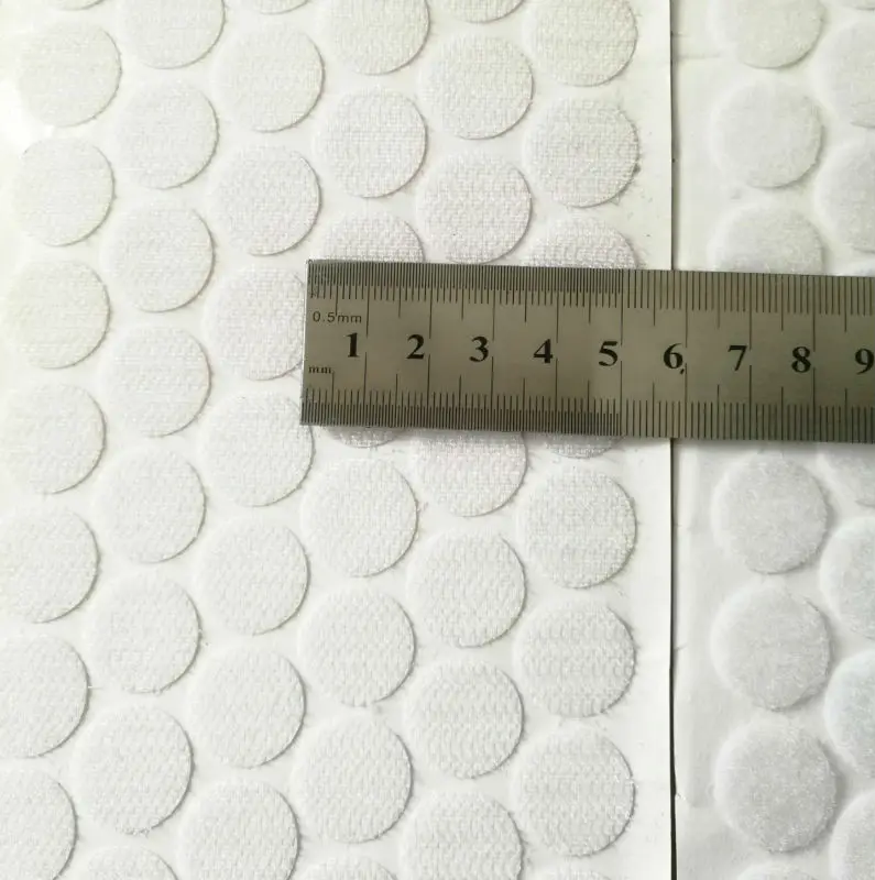 

18mm Diameters coins,1000sets , Sticky Back Fastening Dots. Adhesive hook&loop,2G Brand,