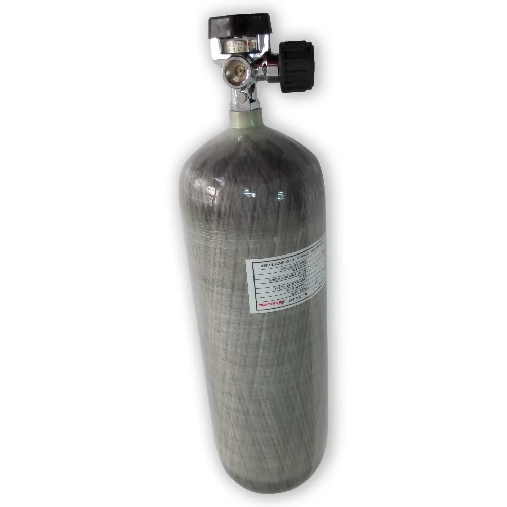 Online AC10921 Acecare 9L CE 4500psi PCP Carbon Faser Zylinder Mit Condor Ventil Für Air Gun/Druck Paintball Gun/ Scuba Tauchen Tank