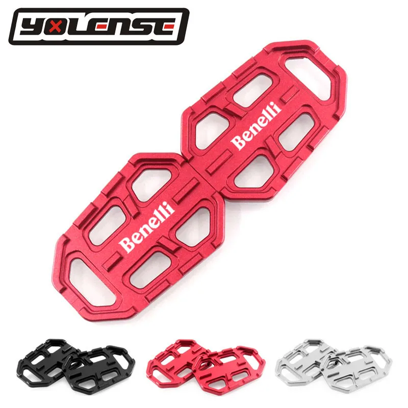 Алюминиевые Пассажирские подножки для мотоцикла с ЧПУ Задние педали Benelli Leoncino 500