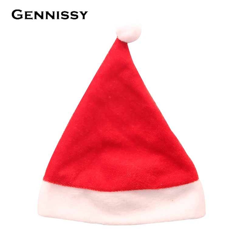 GENNISSY Merry Рождество Санта Клаус яблочные шляпы Xmas обеденный стол Декор сумка