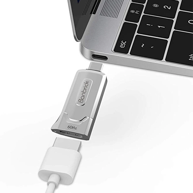 USB C к HDMI адаптер Type Женский (4k @ 60Hz) Цифровой AV 1080P видео аудио конвертер (Thunderbolt 3