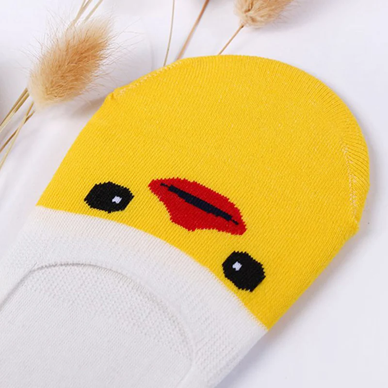 2018 модные хлопковые носки-лодочки тапочки женские милые носки с мультяшными