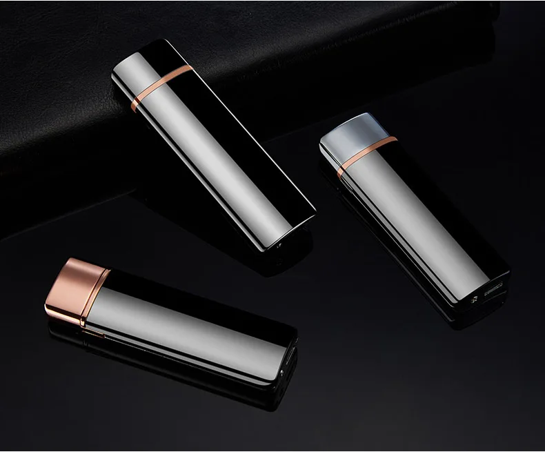 Вольфрамовая турбо USB Зажигалка сенсорная Зажигалка изогнутая полноэкранная сигарета для курения Электронная зажигалка может Изготовленный На Заказ лазерный логотип