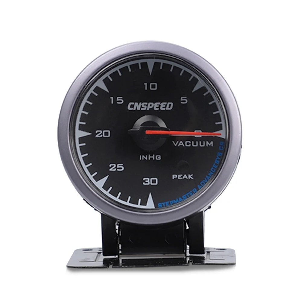 Vacuum Gauge Акула Стиль 2," 60 мм турбо Boost датчик температуры масла пресс вольт Тахометр Температура воды воздуха топливное соотношение температура выхлопных газов с 7 цветов - Цвет: Vacuum Gauge