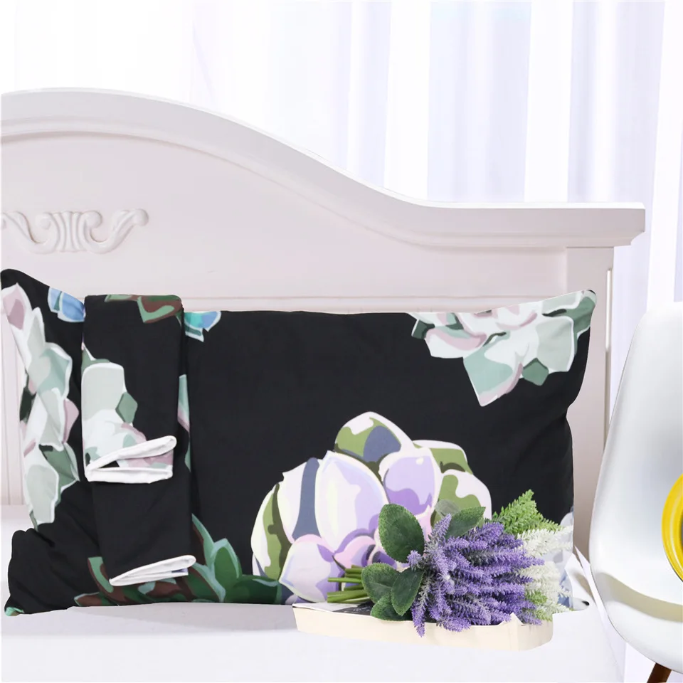 Комплект постельного белья CAMMITEVER с цветами пододеяльник цветочным принтом