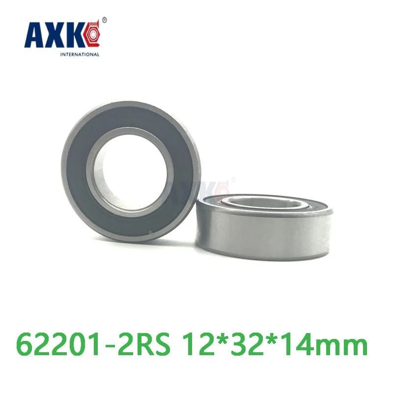 Axk 62201rs подшипник 2 шт. 62201 2rs Rs 180501 радиальный шарикоподшипник 12*32*14 мм|bearing bearing|bearing