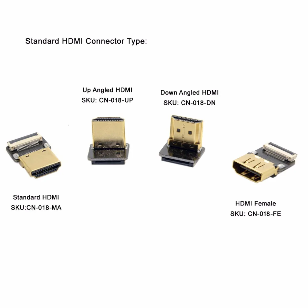 FPV HDMI Type A Male Connector Up &amp Down Angled 90 Degree Female for HDTV Multicopter Aerial Photography | Электроника