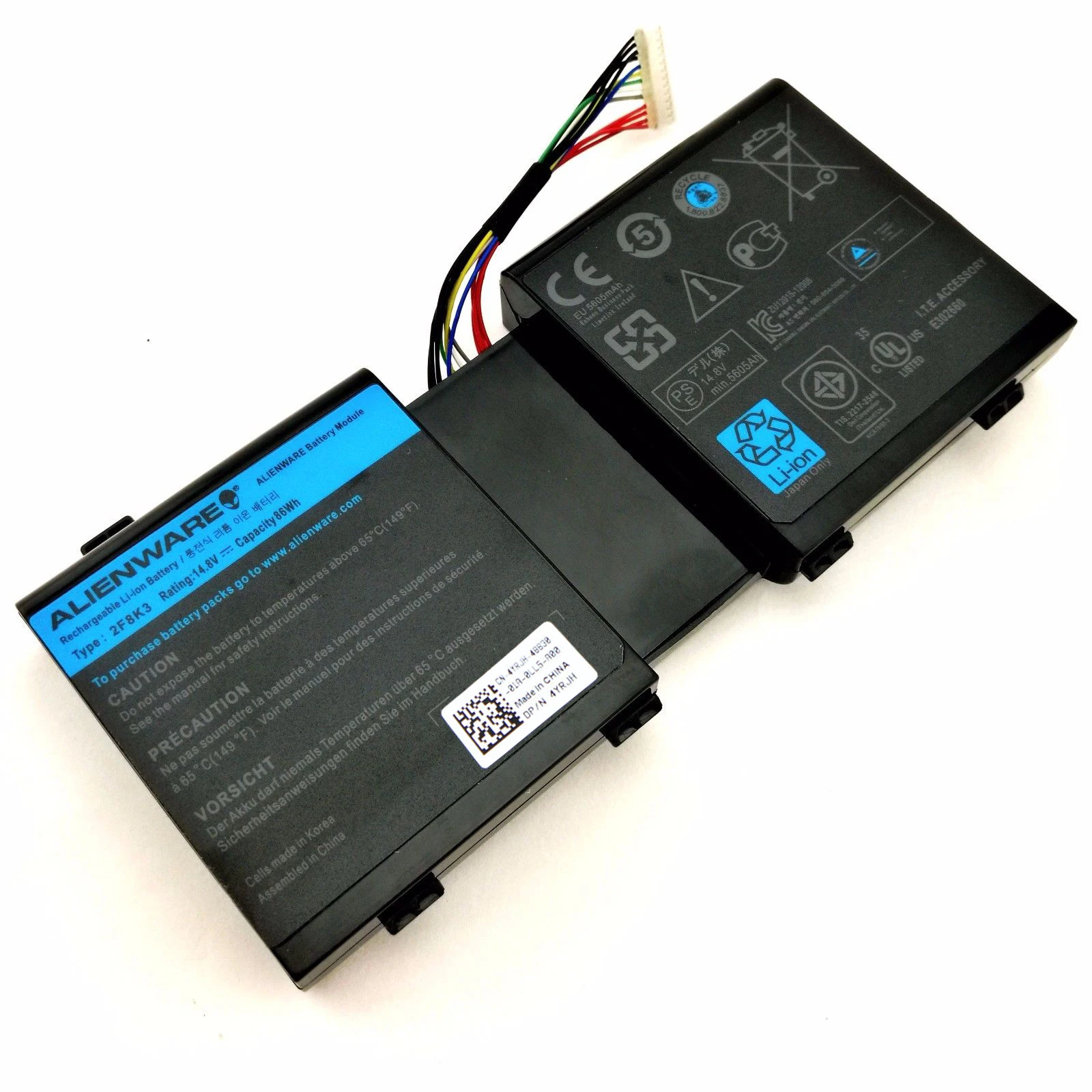 Новые оригинальные 2F8K3 KJ2PX G33TT 0G33TT Батарея для Dell Alienware 17 18 18x M17X R5 M18X R3 серии