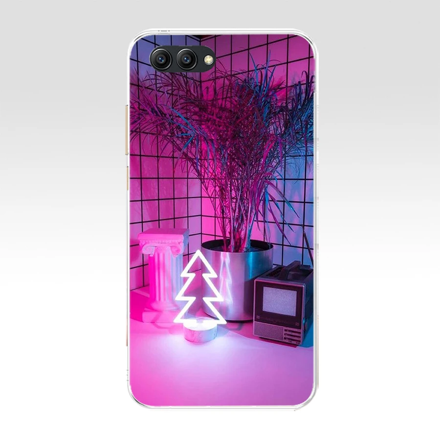179FG Vaporwave эстетика Мягкий Силиконовый ТПУ чехол для Honor 9 10 huawei p10 lite y6 prime 2018 mate play p