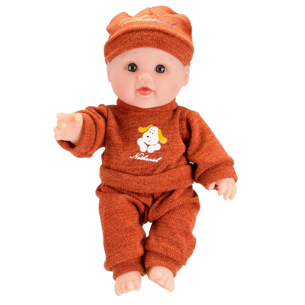 Маленький лысый! 12 дюймов черные модные детские куклы reborn мягкая игрушка девочка
