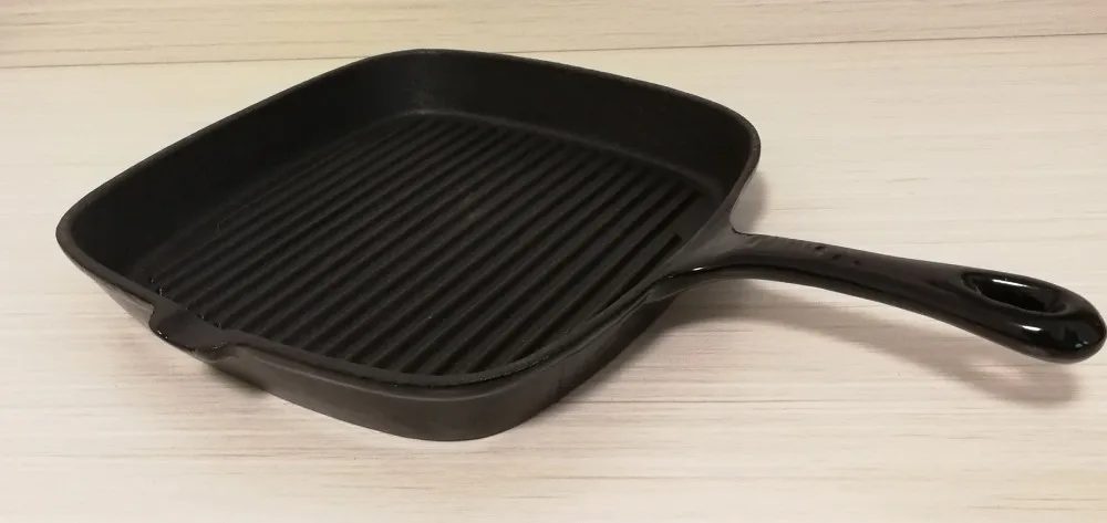 Чугунная сковорода для жарки рыбы стейка антипригарная steak pan cast iron frying paniron pan
