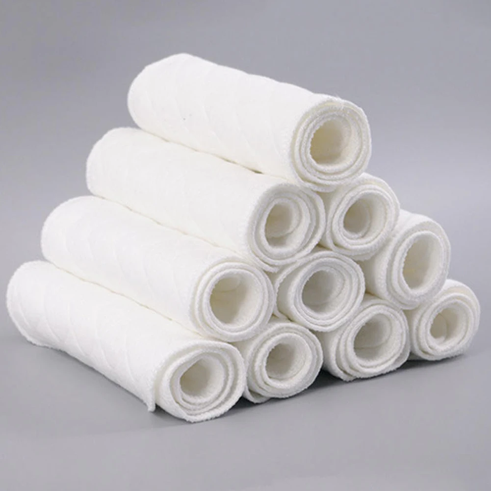 1pc/5pcs Reusable baby Diapers Cloth Diaper Inserts 1 piece 3 Layer Insert Cotton Washable Baby Care Products Hot Sale