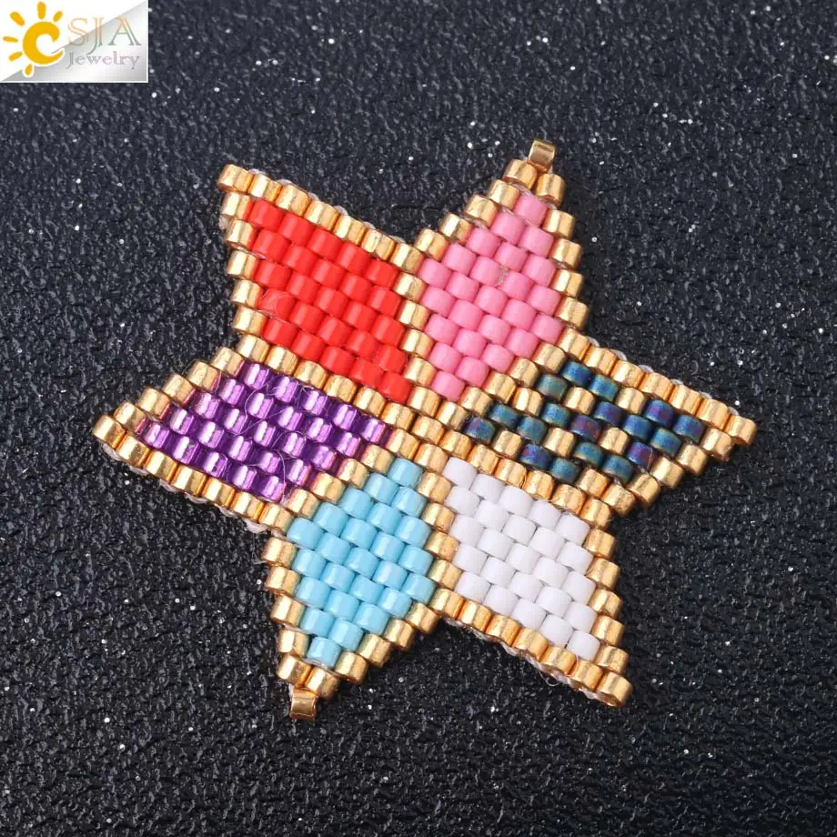 Csja 2019 Miyuki Delica Ювелирные Изделия Бусы Подвески Колье ожерелье браслет серьги