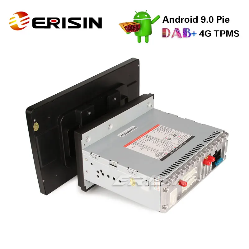 Erisin ES4910U 10 1 &quot1Din Android 9 0 автомобильный стерео WiFi DAB + DVR DTV OBD Bluetooth 4G GPS Sat