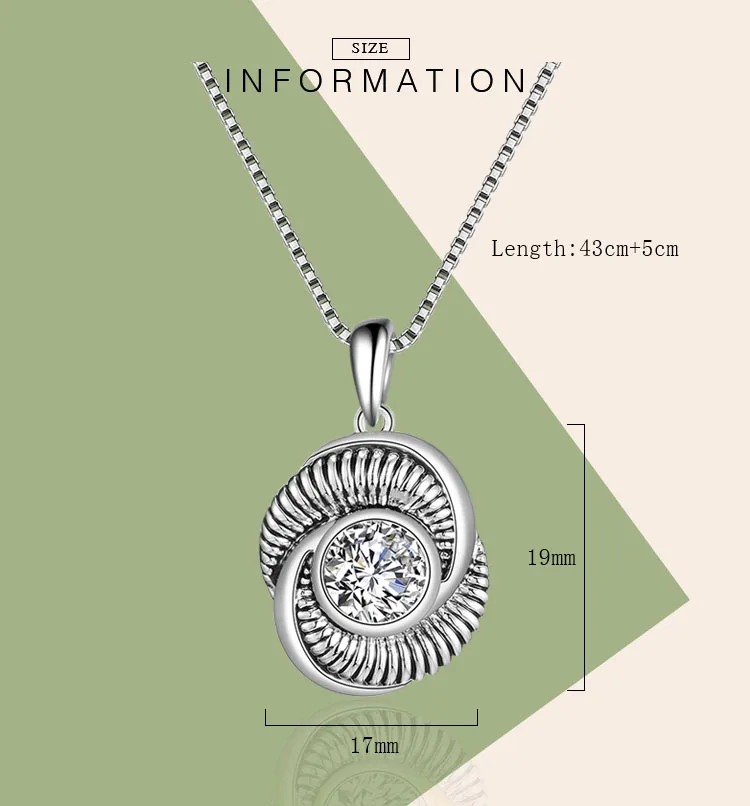 Mytys модное женское ожерелье с винтовым круглым кулоном Кристальное сердце