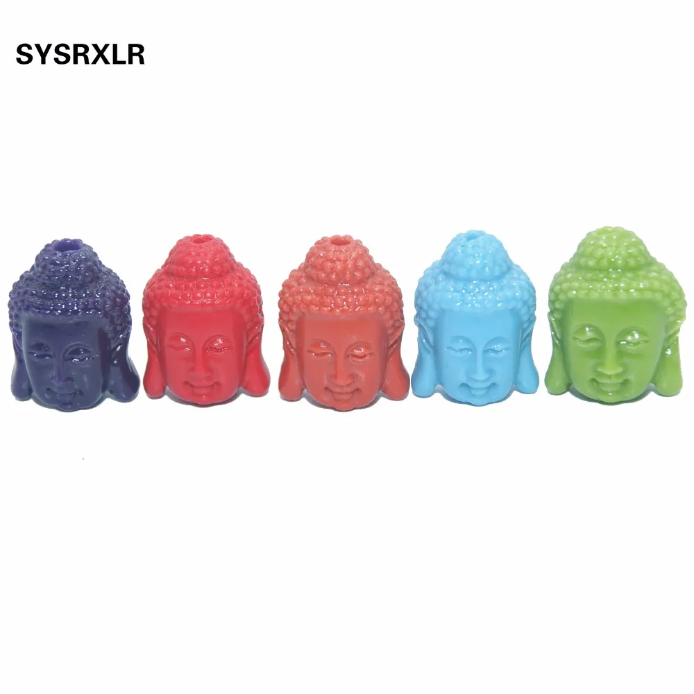 

Wholesale 6 Colors 10 Pcs / Lot Their Hands Jewelry Accessories Religious Buddha Head Coral beads Fit Bracelet And Necklace