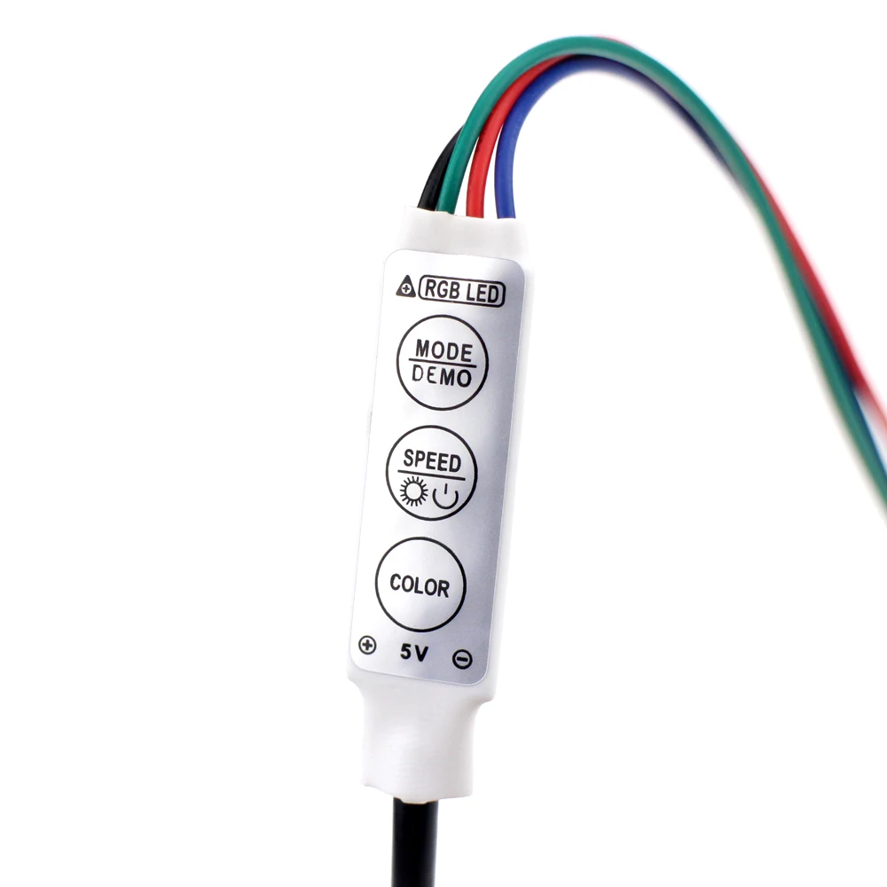 USB 5 В 1 м 40 светодиодов SMD 3528 Светодиодные ленты Гибкая RGB Цвет Изменение