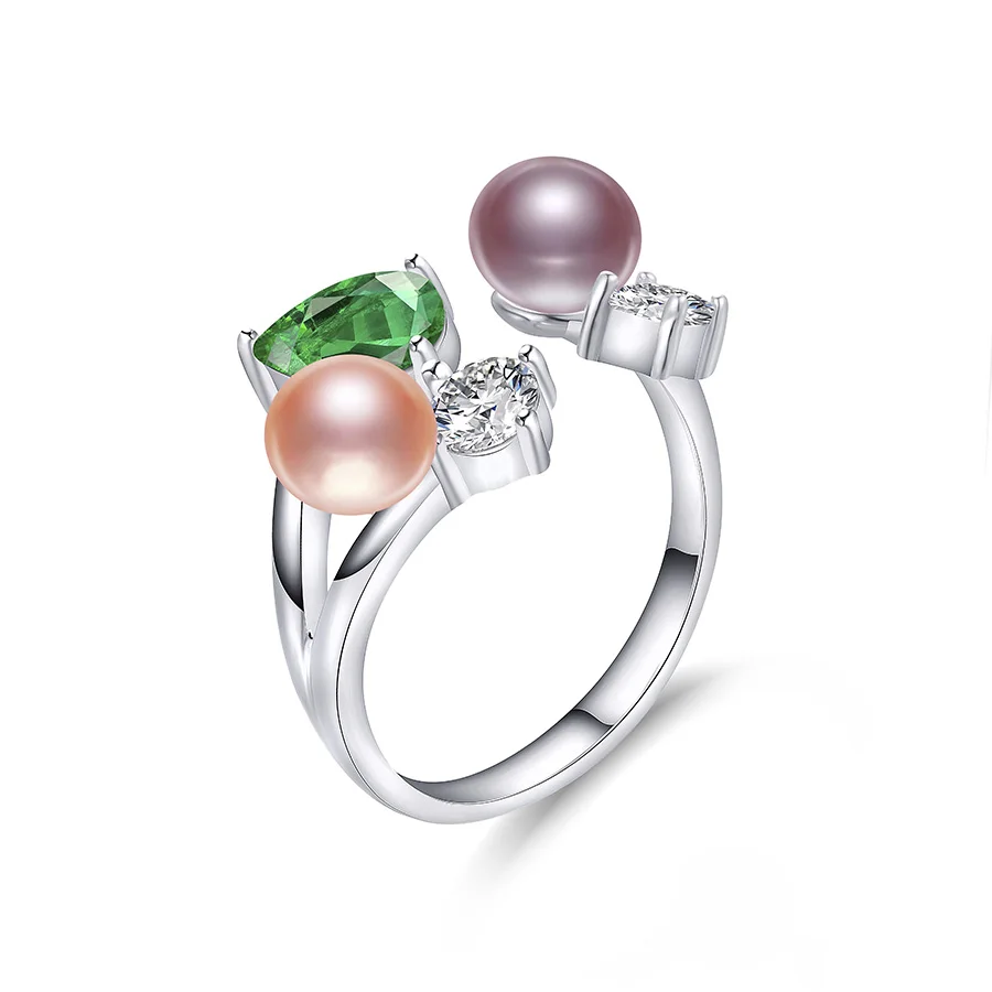 Женское кольцо VEAMOR регулируемое Винтажное из настоящего серебра 925 пробы с