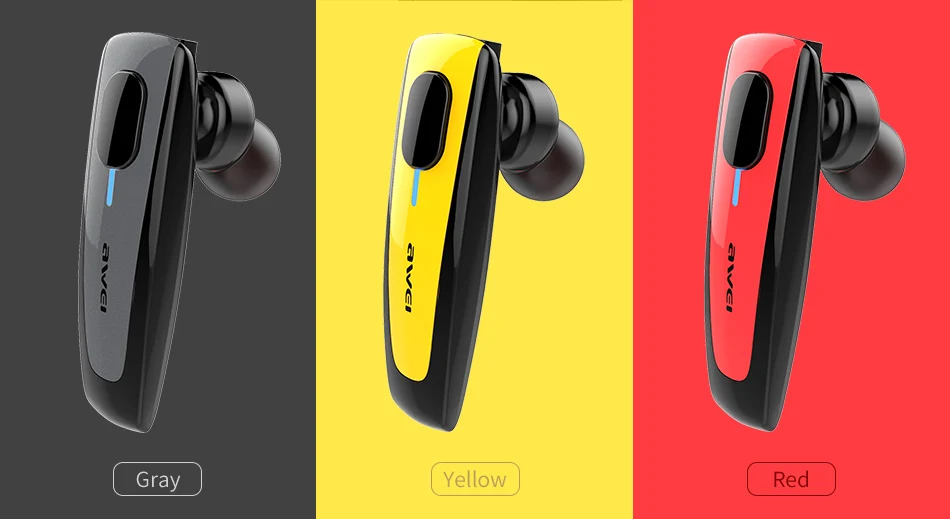 AWEI N3, беспроводные Bluetooth наушники, беспроводная деловая гарнитура с микрофоном, портативные наушники, наушники для iphone, мобильного телефона