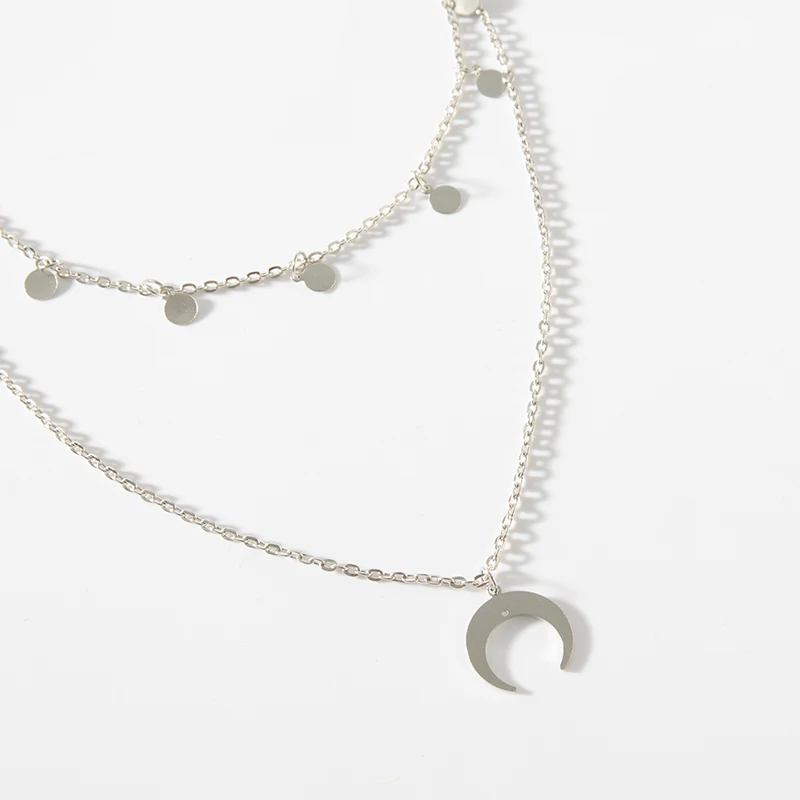 Лунные ожерелья и подвески глянцевое круглое массивное ожерелье богемное
