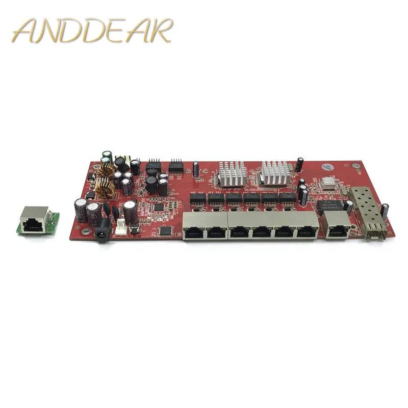 Промышленный коммутационный модуль с 9 портами gigabit SFP поддержкой моста Wi Fi AF/AT