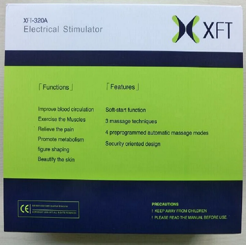 XFT 320 ФИЗИОТЕРАПЕВТИЧЕСКИЙ электрический стимулятор меридиан массажные наклейки