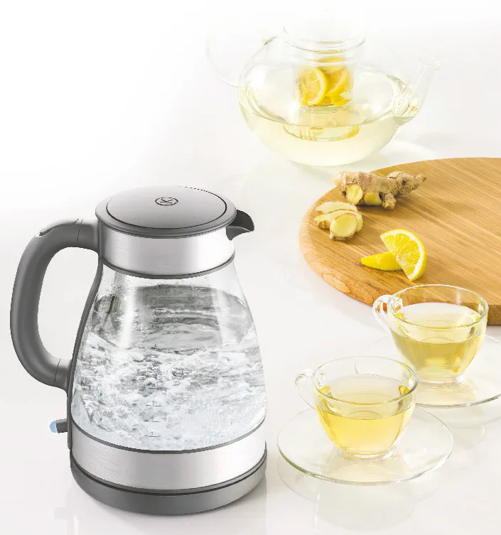 

Electric kettle glass 1.7L 304 stainless steel base
