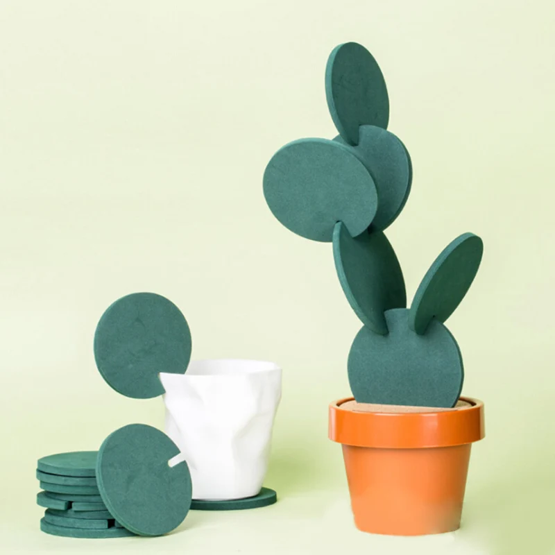 Подставки DIY Кактус набор подставок с держателем цветочный горшок для напитков