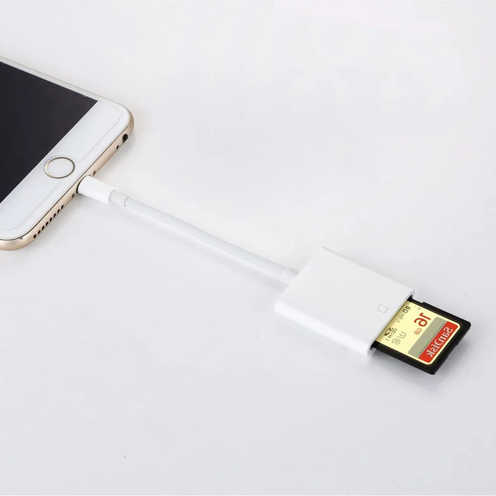 Eaget SD Card Reader Lightning/SD Smart Камера картридер высокоскоростной адаптер Lightning для iPhone