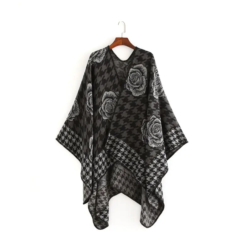 Deturbg тартан цветочные шарф пашмины Для женщин Элитный бренд толстые теплые