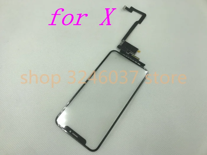 Дигитайзер сенсорного экрана для iPhone X 5 8 дюйма внешнее Переднее стекло ЖК