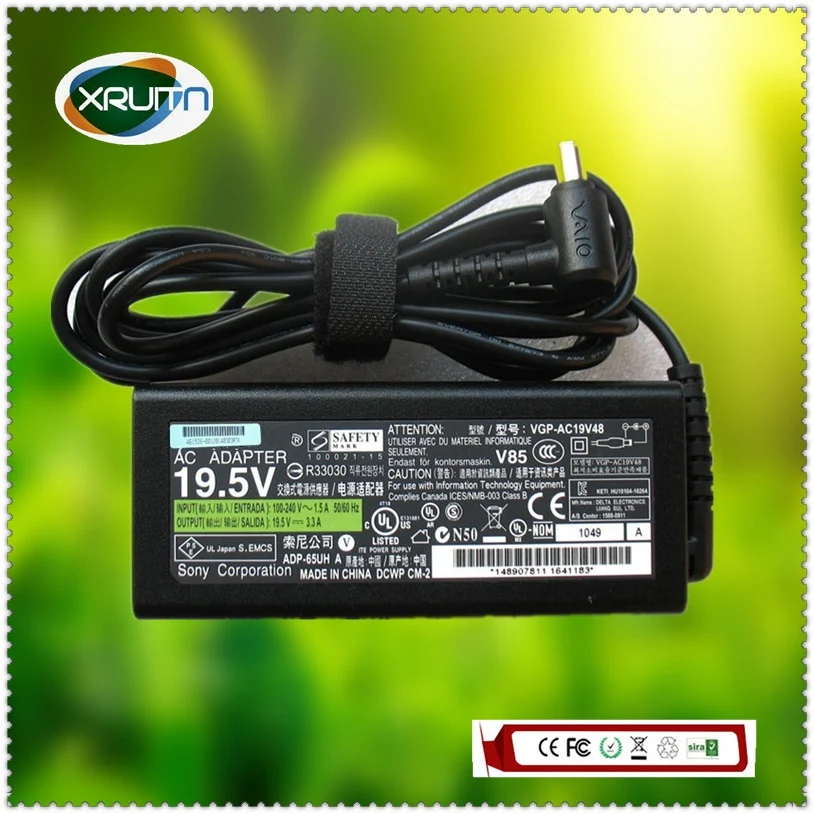 Бесплатная доставка! 65 Вт 19 5 в 6 0 а оригинальное зарядное устройство для ноутбука