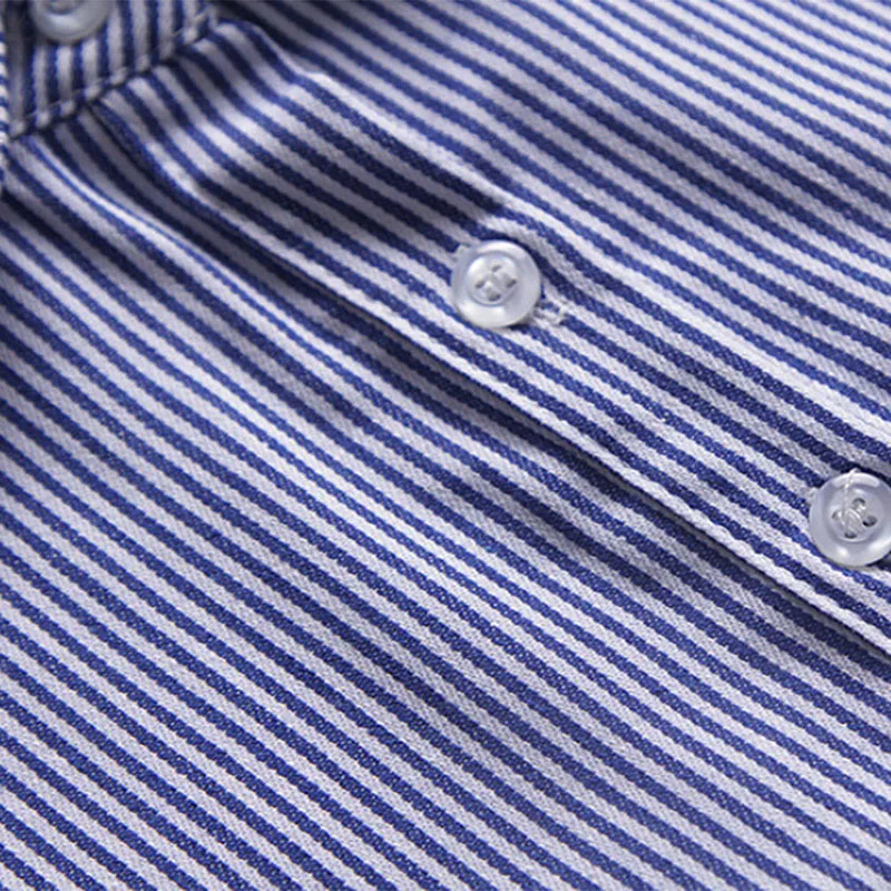 

Women New Strip Shirt Detachable False Collar Blue Strip Detachable Collar Lapel Blouse Female Ladies Decor Shirt Fake Collar