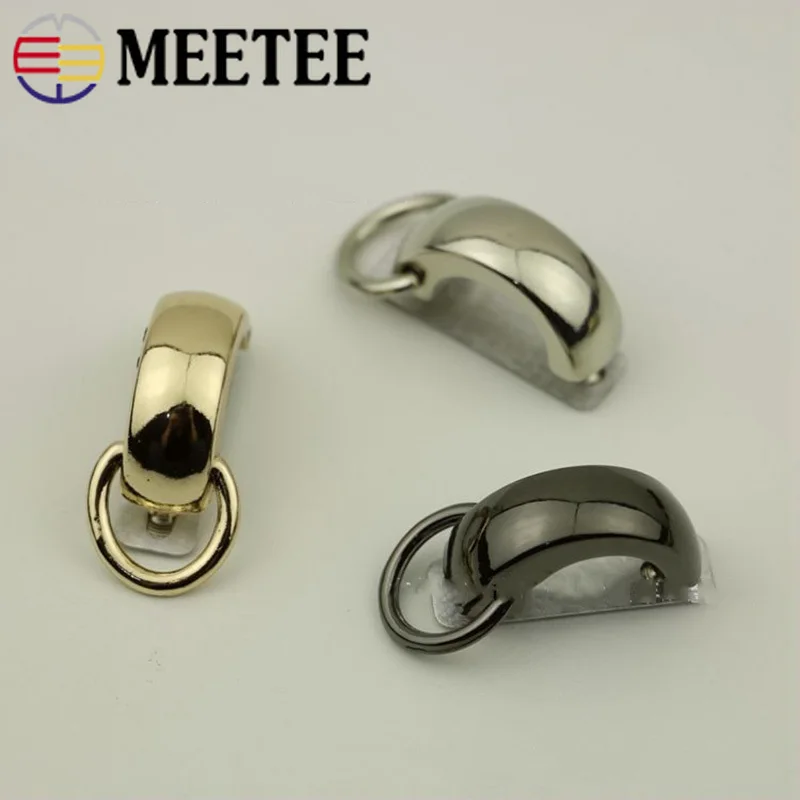 Meetee 10/30 штук 16 мм металлическая цепочка для сумки на ремне с пряжкой рюкзак Винт Арка мост плечевой ремень крючок DIY Чемодан аппаратных аксессуары для ванной комнаты