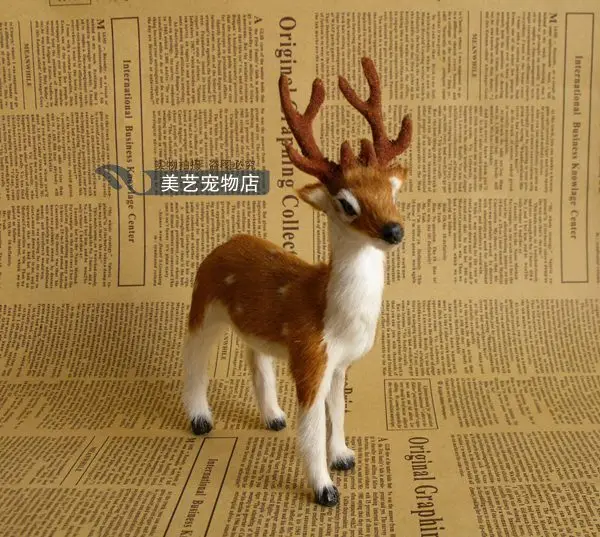 

new simulation deer toy imitate reindeer model gift about 14x5x17cm