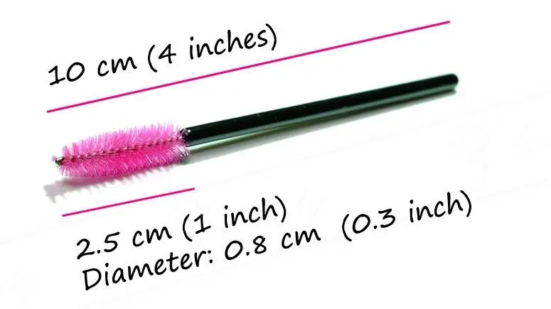 200 шт розовые Одноразовые Тушь для ресниц палочка кисть наращивания макияж |