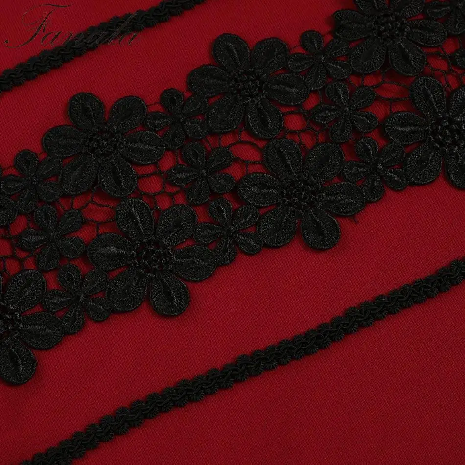 Лоскутное Для женщин Повседневное О-образным вырезом Кружева Finejo пуловер