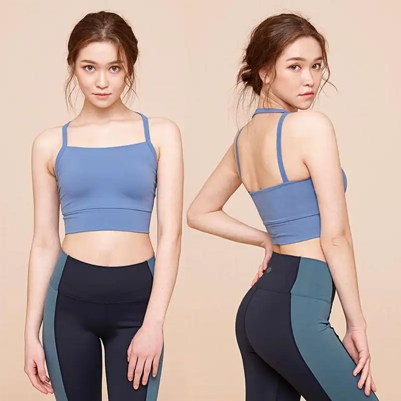Women Sports Bra Seamless Fitness High Impact Yoga Workout Top Push Up Sport Tank Shirts Gym Running Vest | Спорт и развлечения
