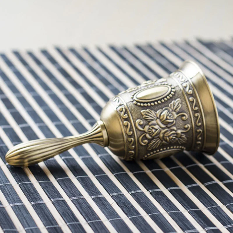 Ручной Колокольчик для животных тренировочный колокольчик винтажный Резной