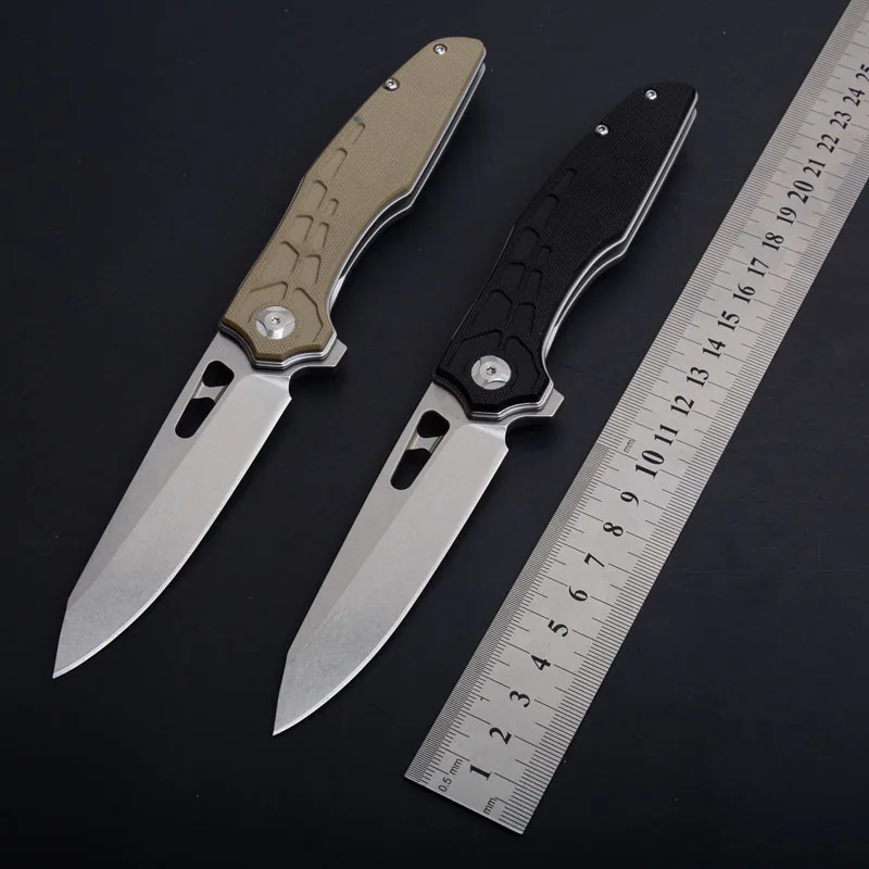 Карманный нож для мытья камня лезвие D2 сталь + Ручка G10 outddor походный охотничий